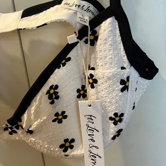 NWT For Love & Lemons Daisy Brenda Underwire Floral Bralette Bra Top Size L - Picture 4 of 8